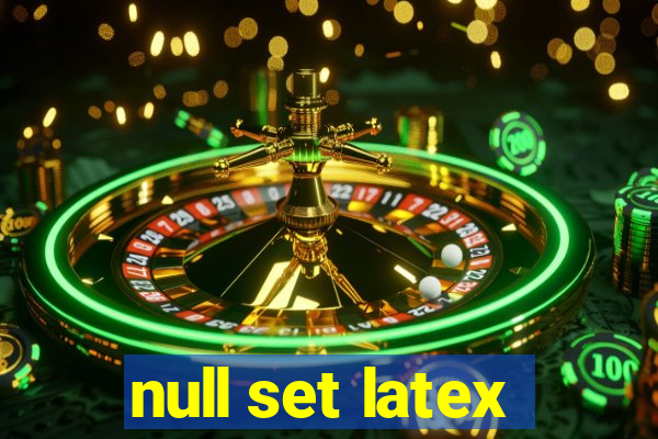 null set latex